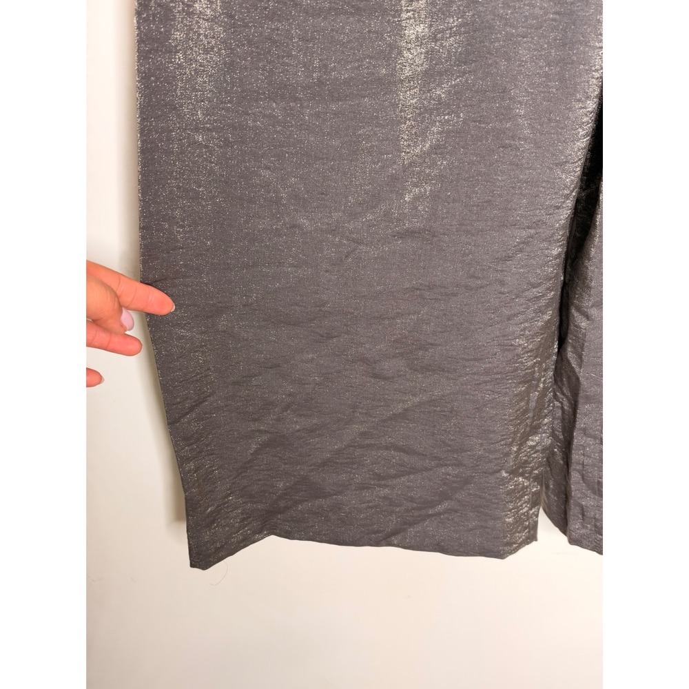 Kinross Cashmere Taupe Cable Open Front Cardigan Sweater Longline Shawl Collar